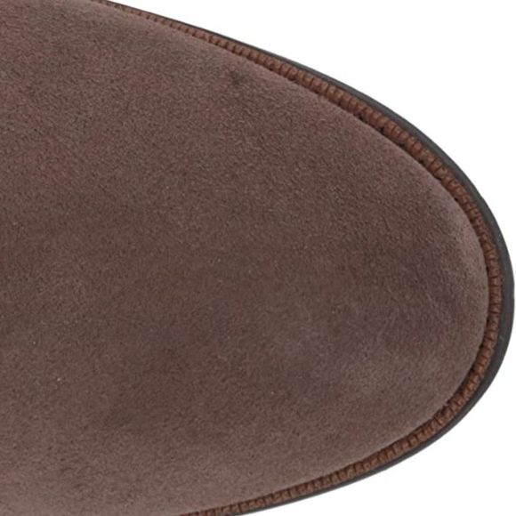 (1542) Driver Club Women's Taupe Suede Leather High Top Riding Boot Knee Size 10 - Picture 7 of 10